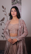 buy online Mauve Cape Lehenga for women