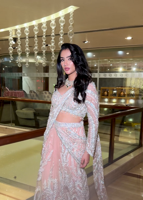 Masterpiece Nude Drape Saree Main image