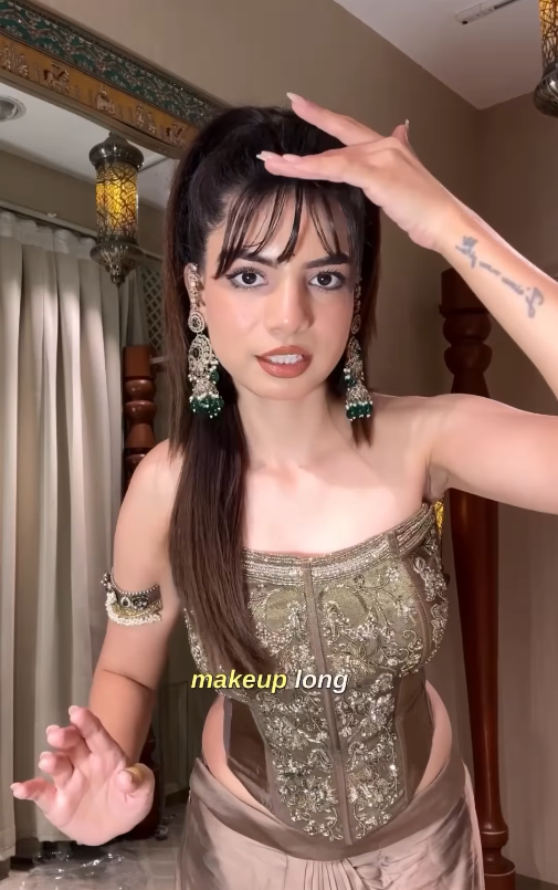 Modern Indo-Western Cordset Set Lehenga