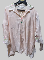 Blush Butterfly Embroidered Co-ord Set
