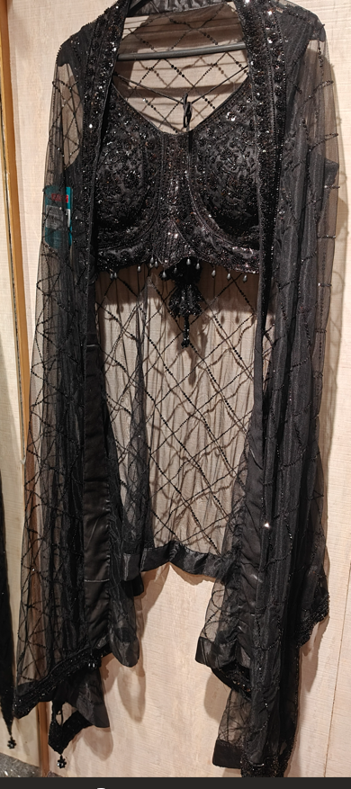 Black Midnight Noir Lehenga