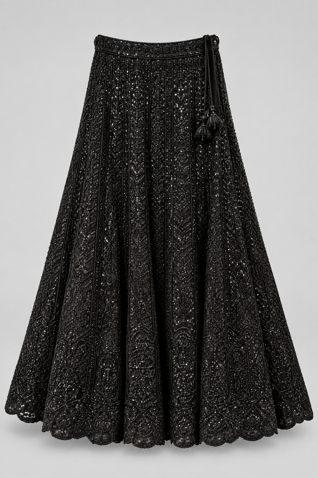 Black Midnight Noir Lehenga