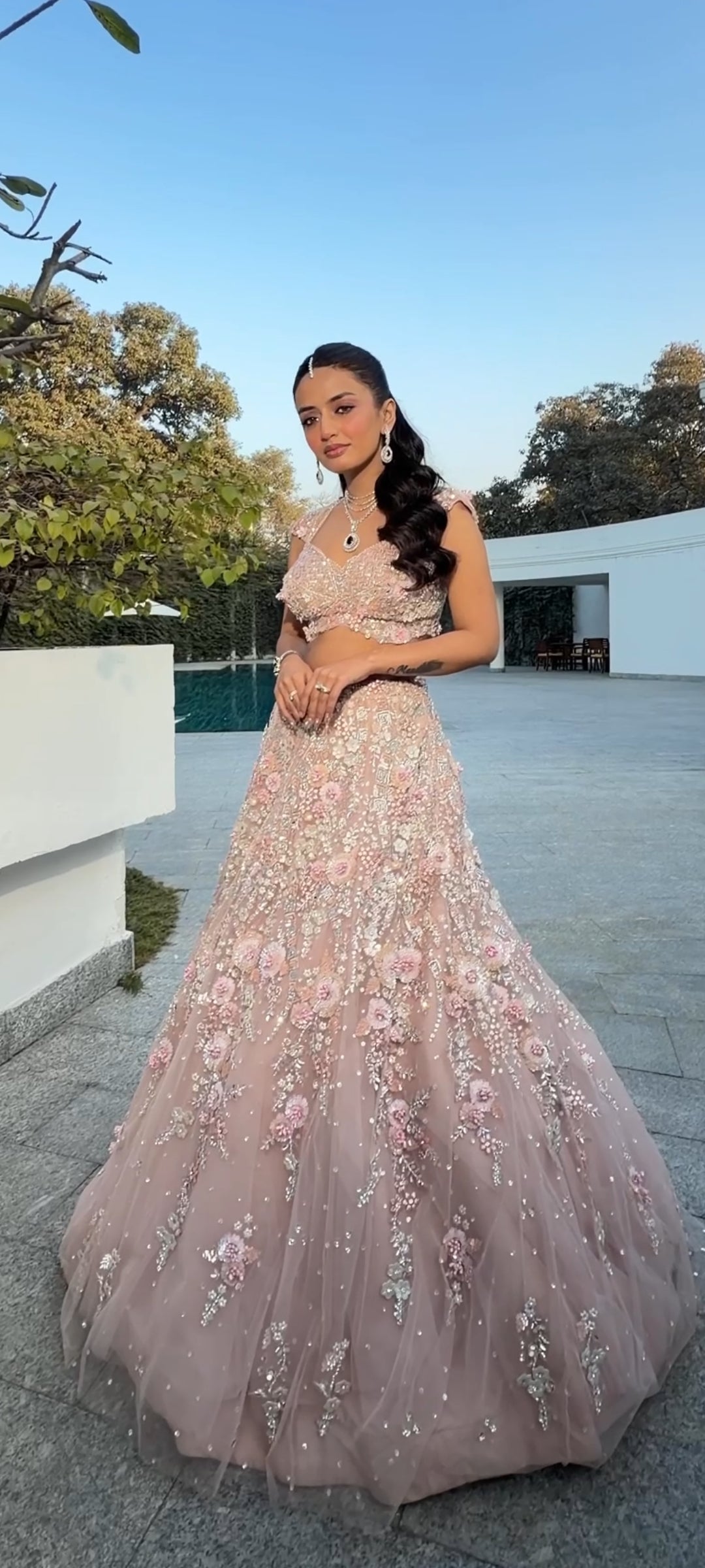 Rosewood Blossom Carnival Lehenga Main image