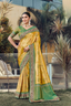Radiant Yellow Banarasi Silk Saree