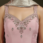 Rosy Radiance: Kurta & Sharara Set