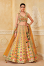 Embroidered Lotus Motifs Lehenga Set