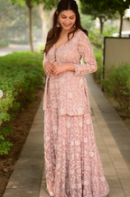 Roseate Bloom Sharara Set (PN-7286 M-58)