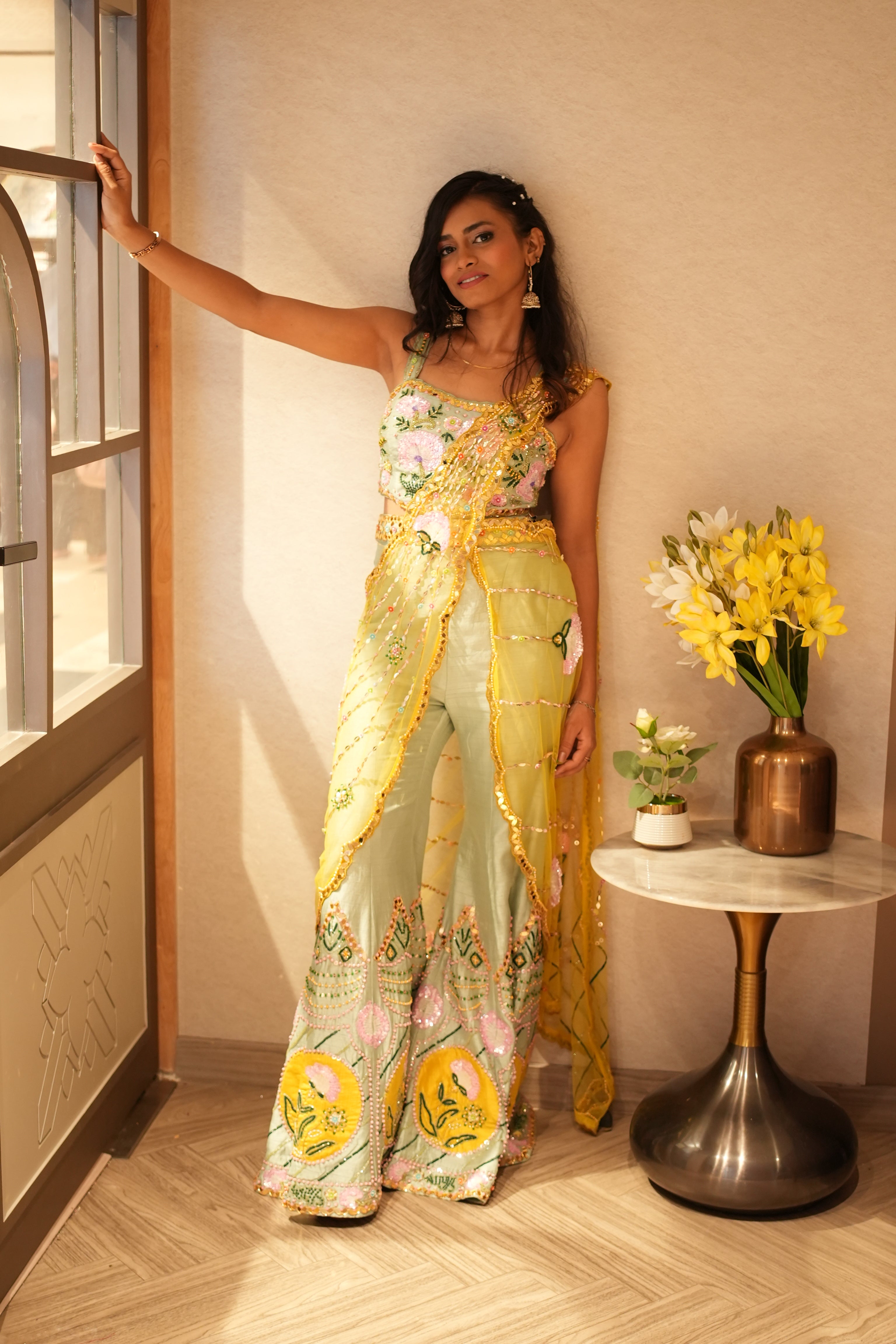 Meadow Mist Fusion Drape Set ( 4115-A D-17)