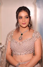 Champagne Starlight Modern Lehenga (251043 D-56)