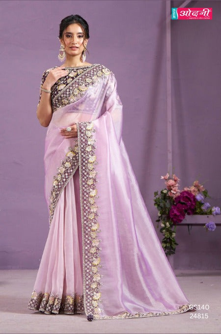 Lavender Haze Organza Saree (24815 GS-140)