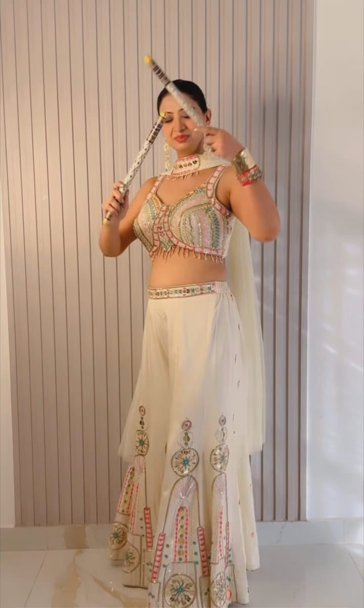 Pastel Canvas Palazzo Set (4945 M-35)