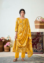 'Sarvam Silk' Collection: Modal Silk Unstitched Suits (06 D-39)