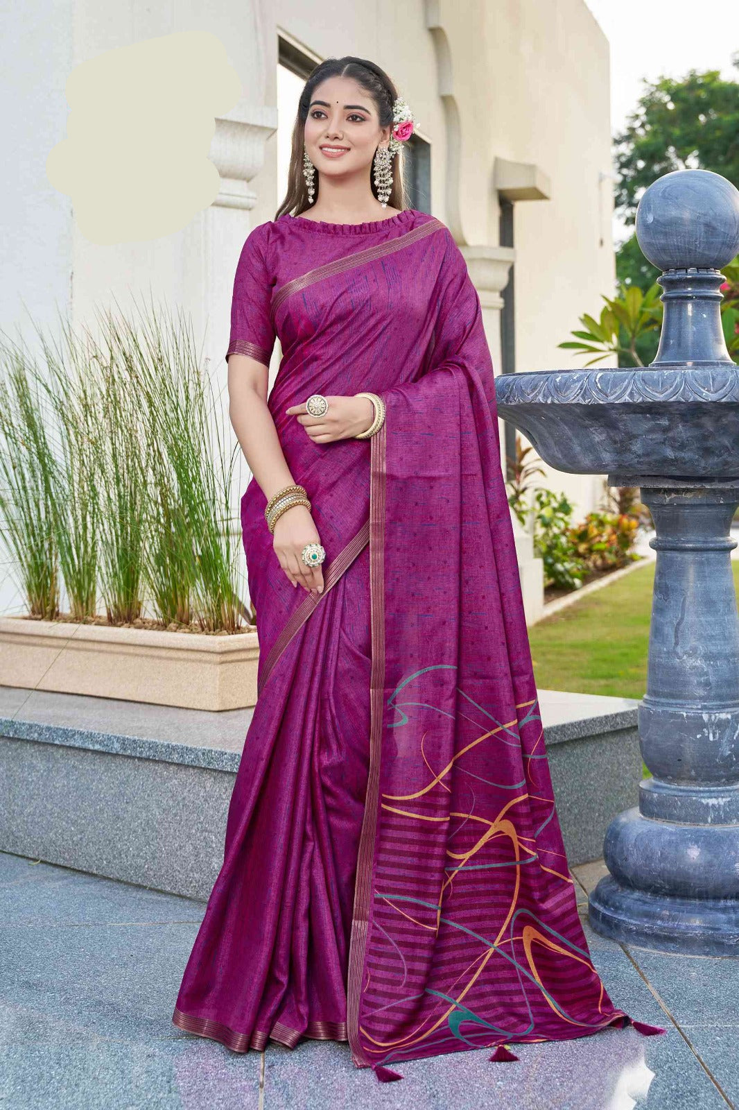 Digital printed saree (5329 GS-144) Main image