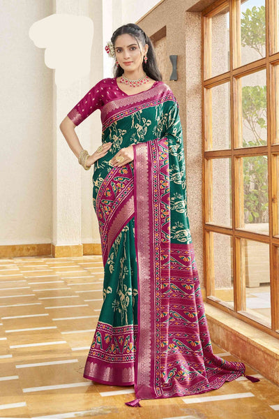 Dual Tone Printed Saree (5325 GS-144)
