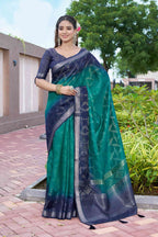 Ombre effect printed saree (5326 GS-144)