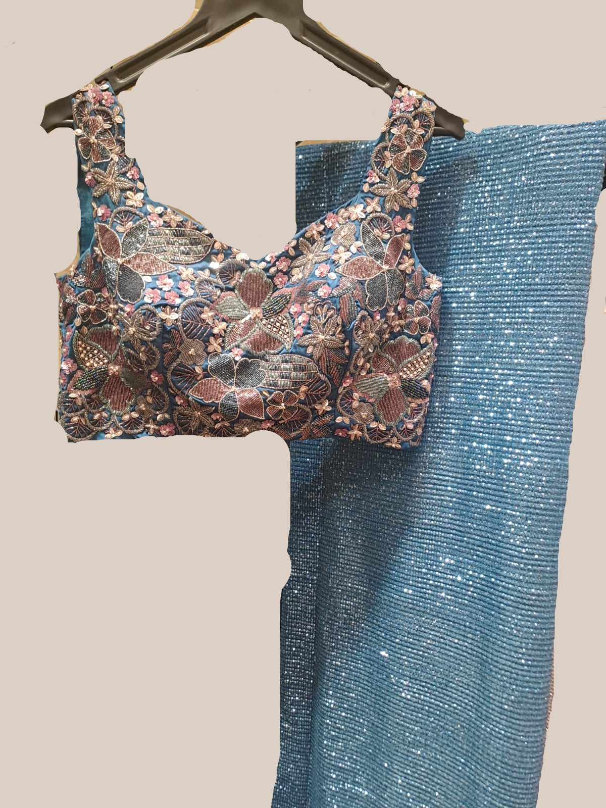 Aqua Fade Twilight Saree (813-A D-1) Secondary image