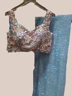 Aqua Fade Twilight Saree (813-A D-1)