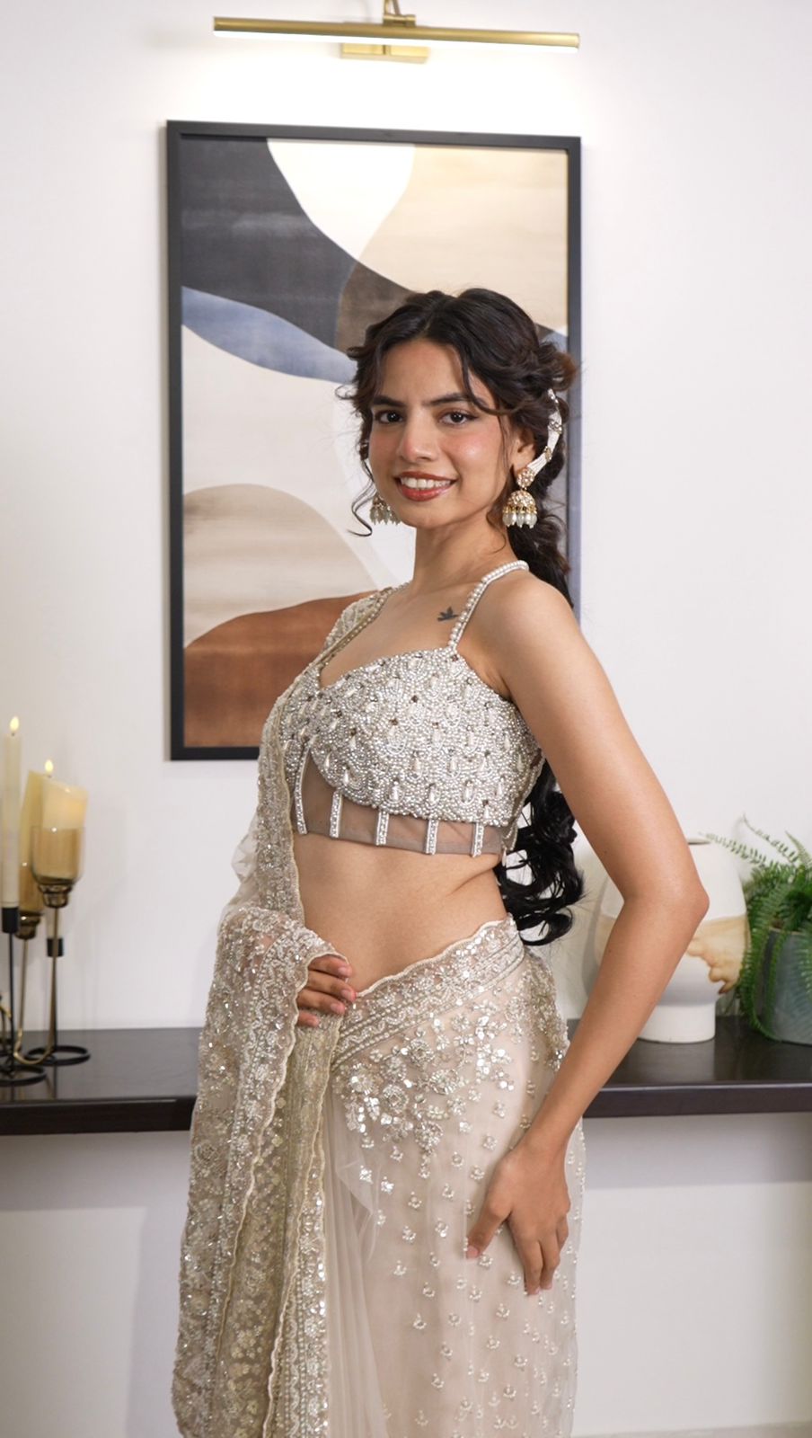 The Crystal Dew Saree (4661 GS-173) Secondary image