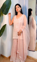 Blush Radiance Sharara Set (B-2546 D-98)