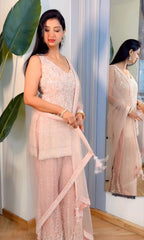 Blush Radiance Sharara Set (B-2546 D-98)