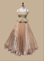 Sovereign One-Shoulder Cape Gown