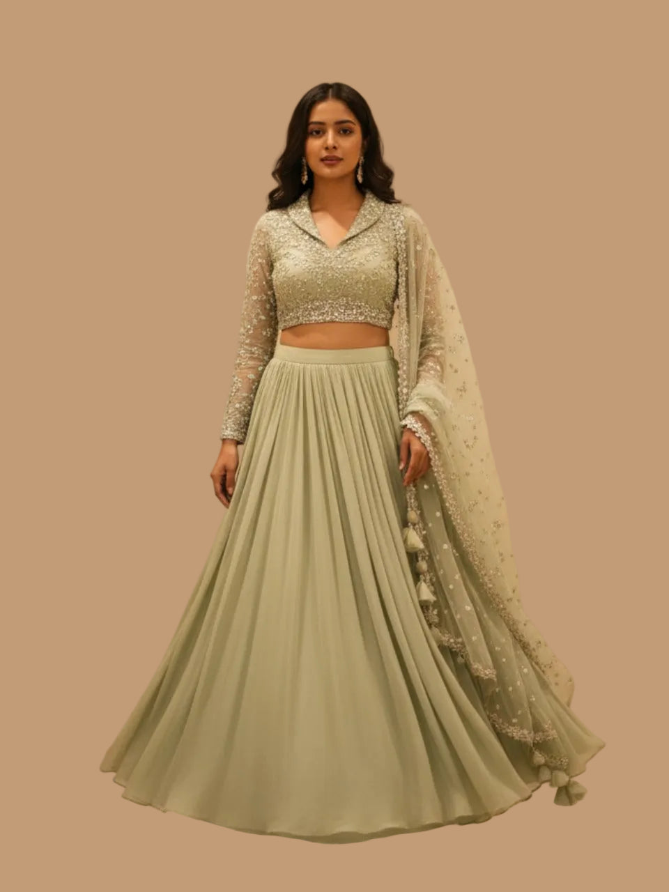 Sage Serenity Lehenga