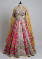 Floral Mosaic Heritage Lehenga