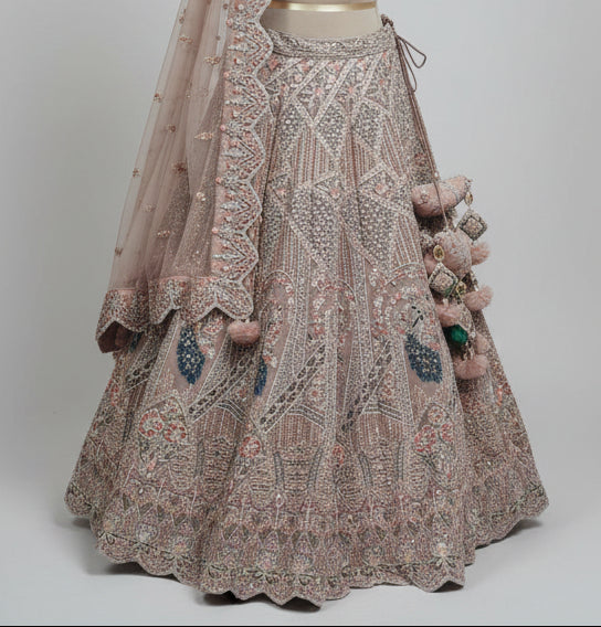 Vintage Rose Regal Lehenga Secondary image