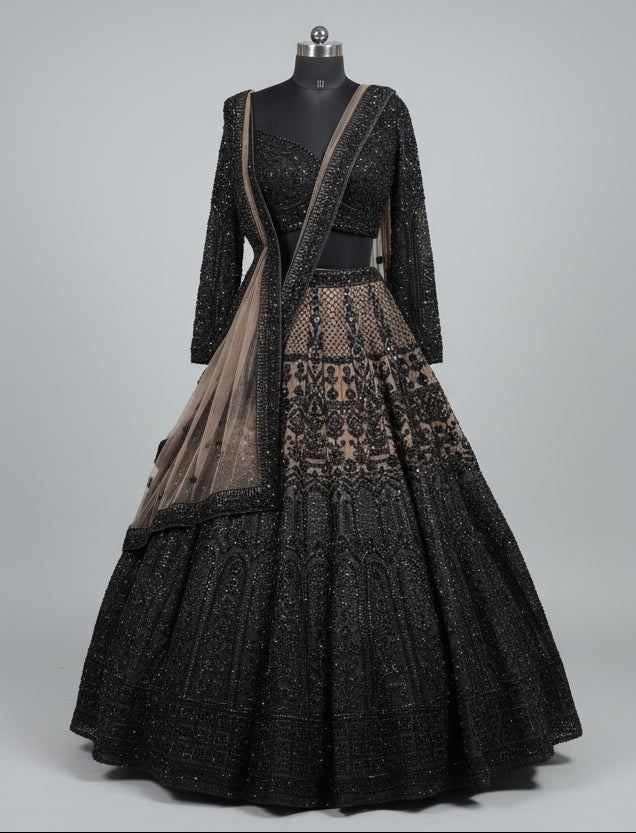 Onyx Cathedral Lehenga