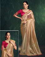 Golden classic tissue saree