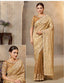 Champagne Gold Zari saree