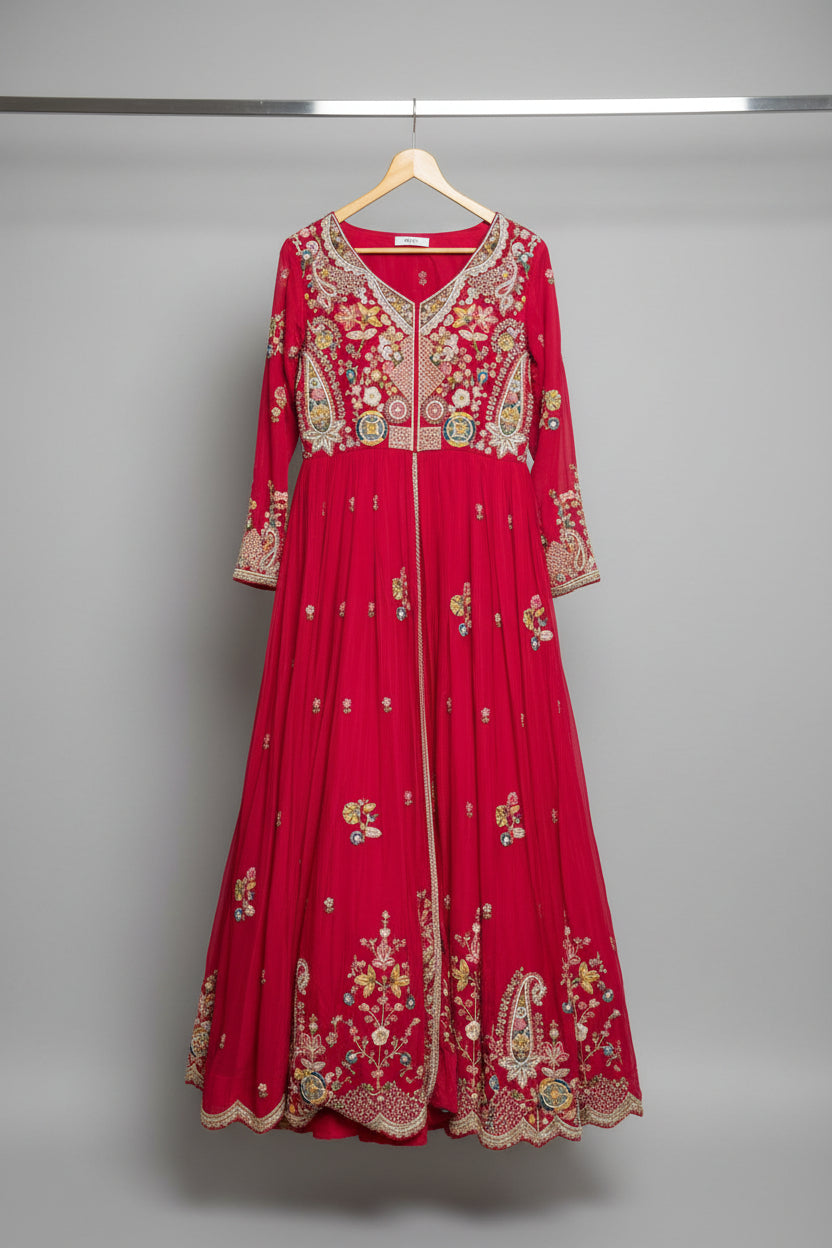 Gulabi Guldasta Lehenga Main image