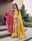 Mustard Banarasi Silk Saree