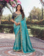 Jacquard Silk Saree with Ornate Scalloped Border