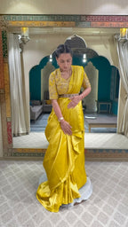 Radiant Yellow Handloom Silk Saree