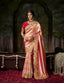 Tissue Silk Saree with Scalloped Zardosi Border