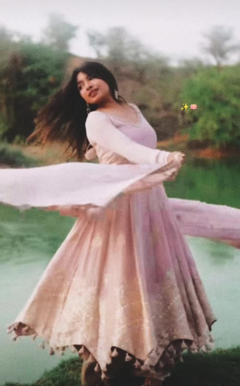 Ombré Georgette Anarkali Suit Main image