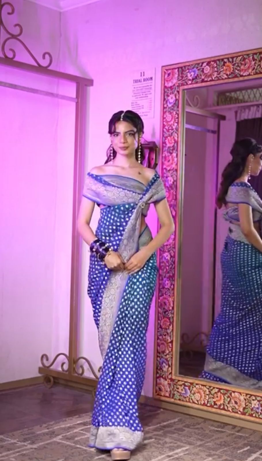 Royal Azure Banarasi Fusion Saree