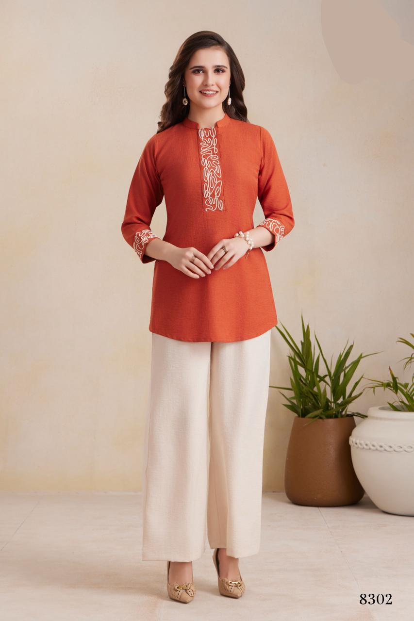 Rust Swirl Tunic Set