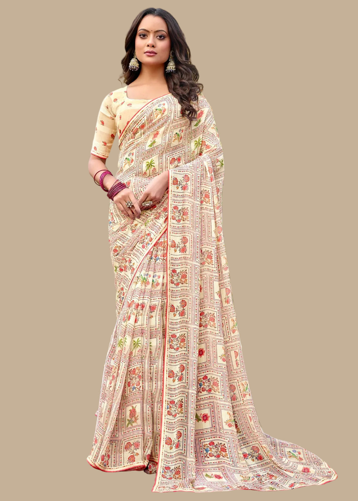 Blush Summer Georgette Saree