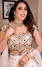 Regal Multi-Gem Embellished Lehenga Set