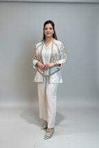 Ivory Imperial Jacket Co - ord Set
