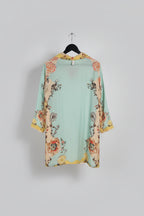 Sky Blue Pastel Floral Printed Co-ord Set