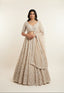 Ivory Radiance: Heavily Embellished Net Lehenga Set