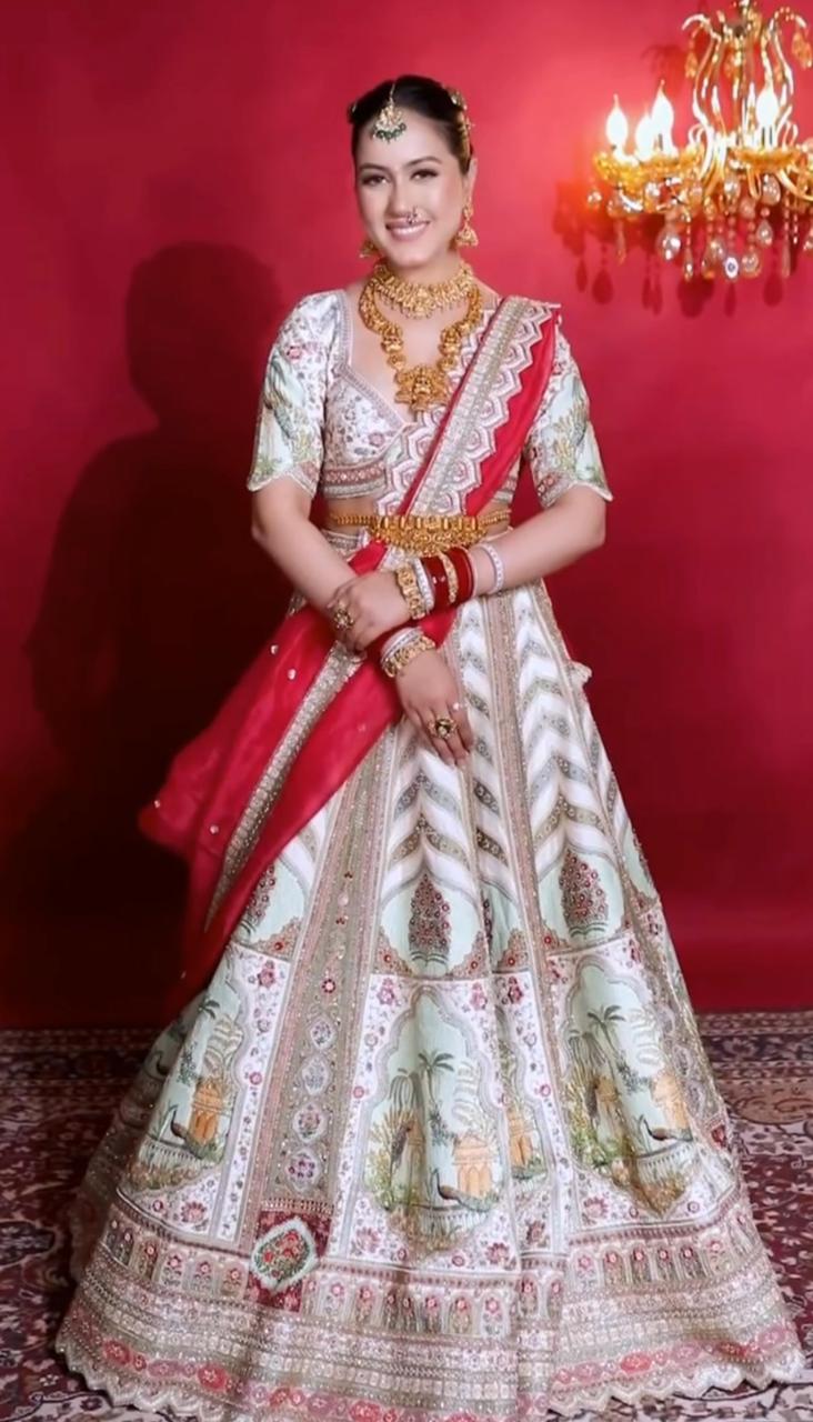 Regal Ivory Heritage Bridal Lehenga Main image