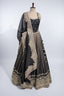 Regal Black and Gold Embroidered Lehenga Choli