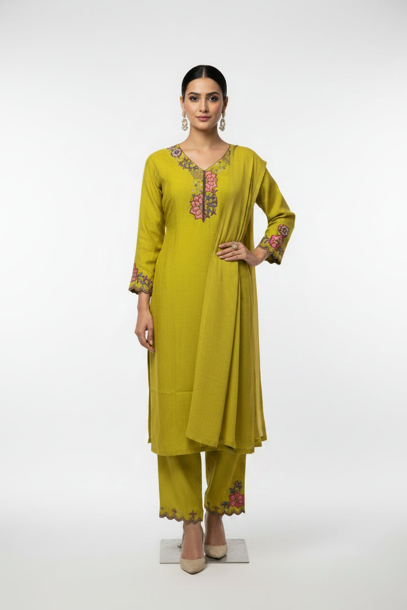 Elegant Embroidered Kurta Set