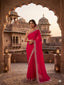 Rani Pink Georgette Sequin Saree