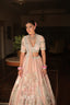 Elegant Pastel Pink Embroidered Lehenga Set