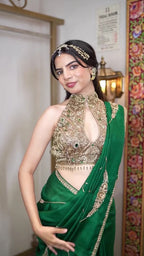 Emerald Green Silk Saree